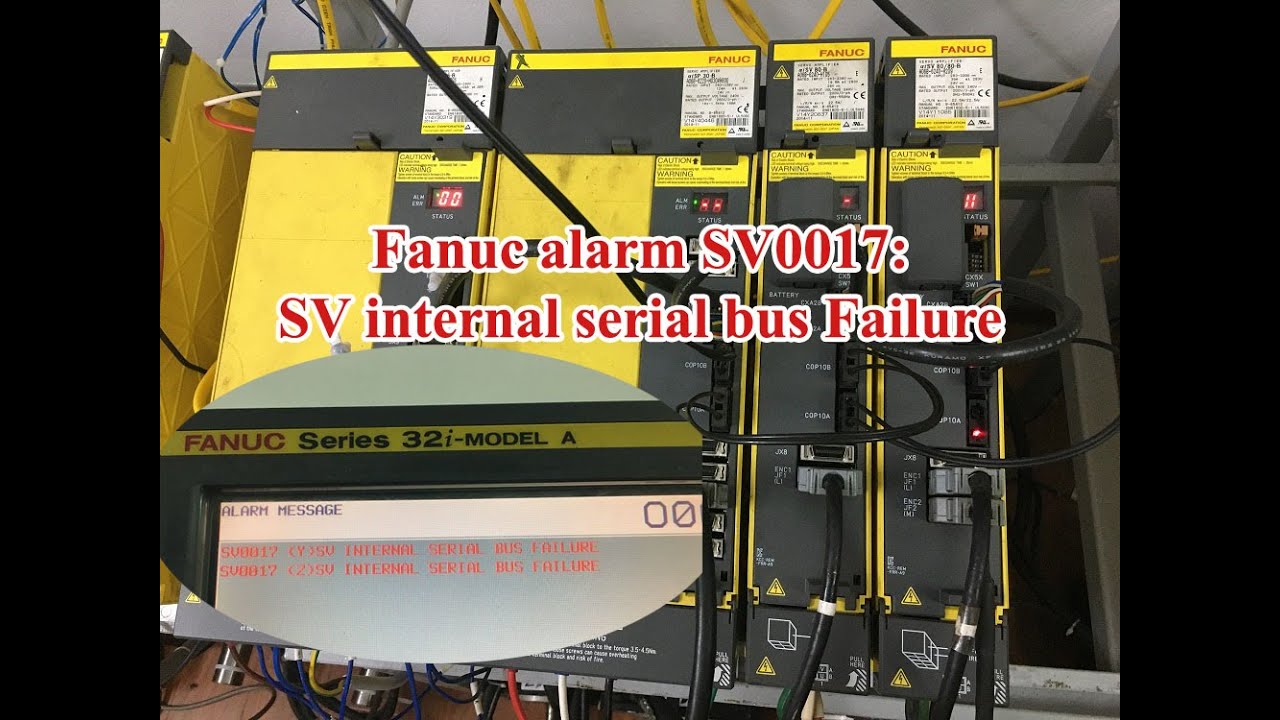 Sửa máy CNC Fanuc Alarm SV0017